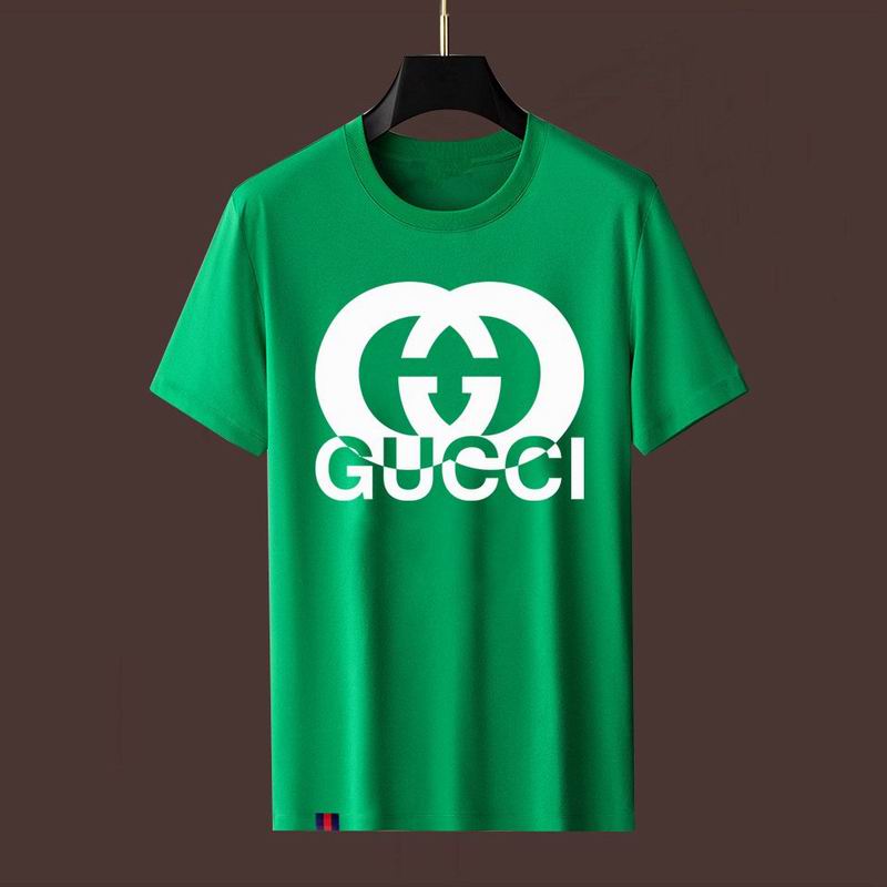 Wholesale High-quality Fashion G.ucci Short Sleeve Crew Neck Replica T-Shirts for sale