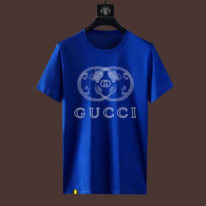 Wholesale High-quality Fashion G.ucci Short Sleeve Crew Neck Replica T-Shirts for sale