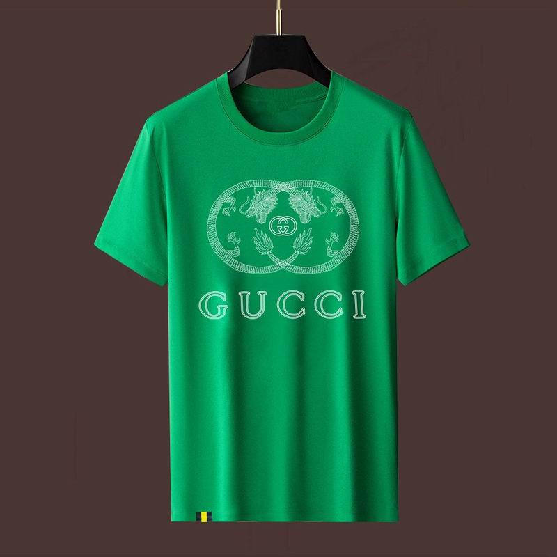 Wholesale High-quality Fashion G.ucci Short Sleeve Crew Neck Replica T-Shirts for sale
