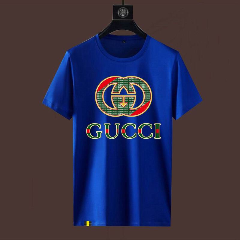 Wholesale High-quality Fashion G.ucci Short Sleeve Crew Neck Replica T-Shirts for sale