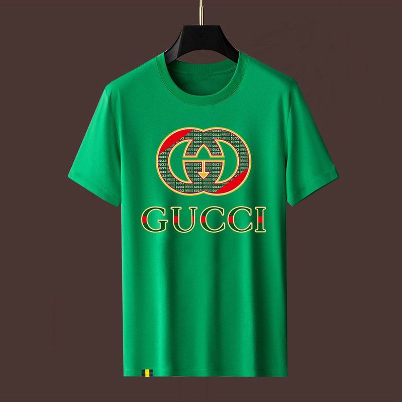 Wholesale High-quality Fashion G.ucci Short Sleeve Crew Neck Replica T-Shirts for sale