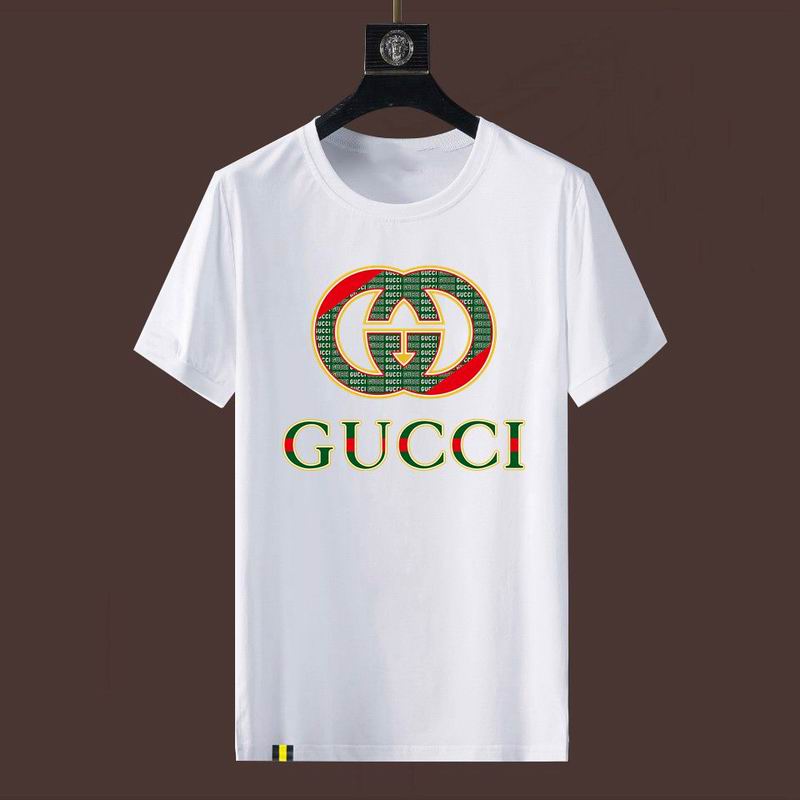 Wholesale High-quality Fashion G.ucci Short Sleeve Crew Neck Replica T-Shirts for sale