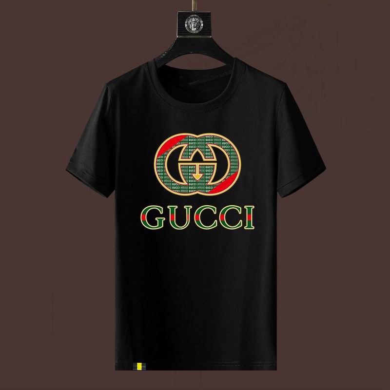 Wholesale High-quality Fashion G.ucci Short Sleeve Crew Neck Replica T-Shirts for sale