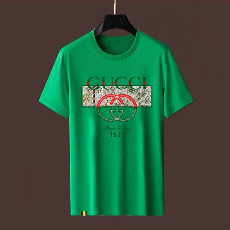 Wholesale High-quality Fashion G.ucci Short Sleeve Crew Neck Replica T-Shirts for sale