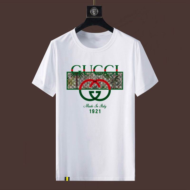 Wholesale High-quality Fashion G.ucci Short Sleeve Crew Neck Replica T-Shirts for sale
