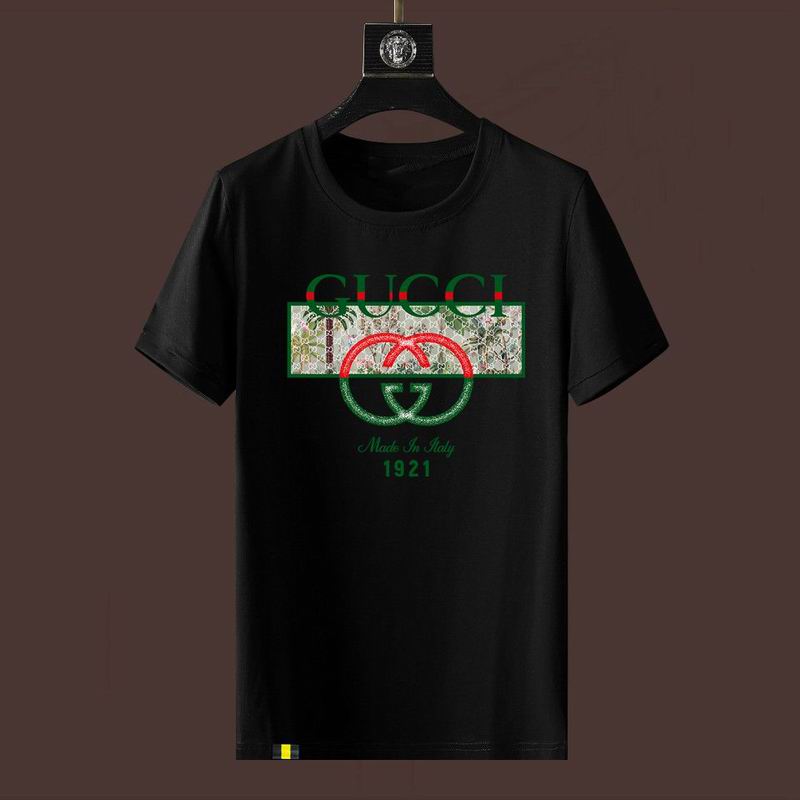 Wholesale High-quality Fashion G.ucci Short Sleeve Crew Neck Replica T-Shirts for sale