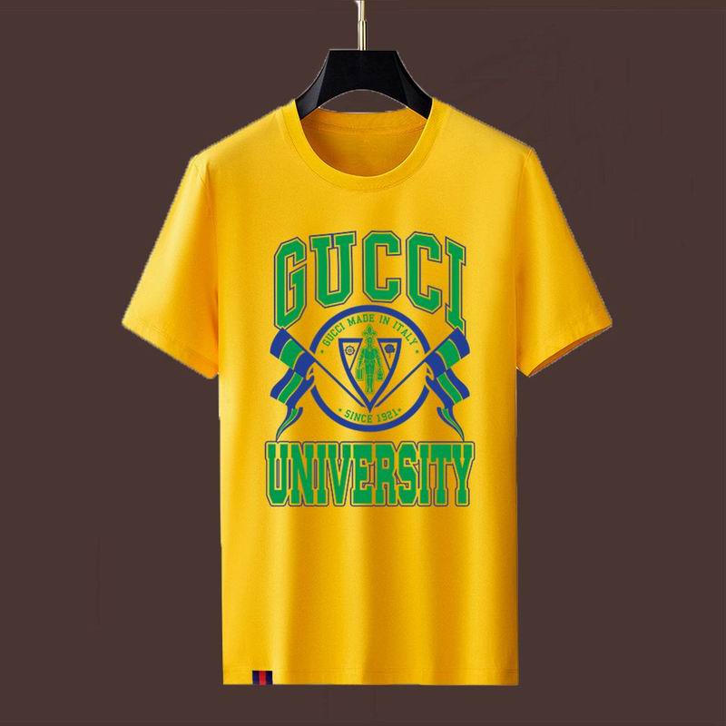 Wholesale High-quality Fashion G.ucci Short Sleeve Crew Neck Replica T-Shirts for sale