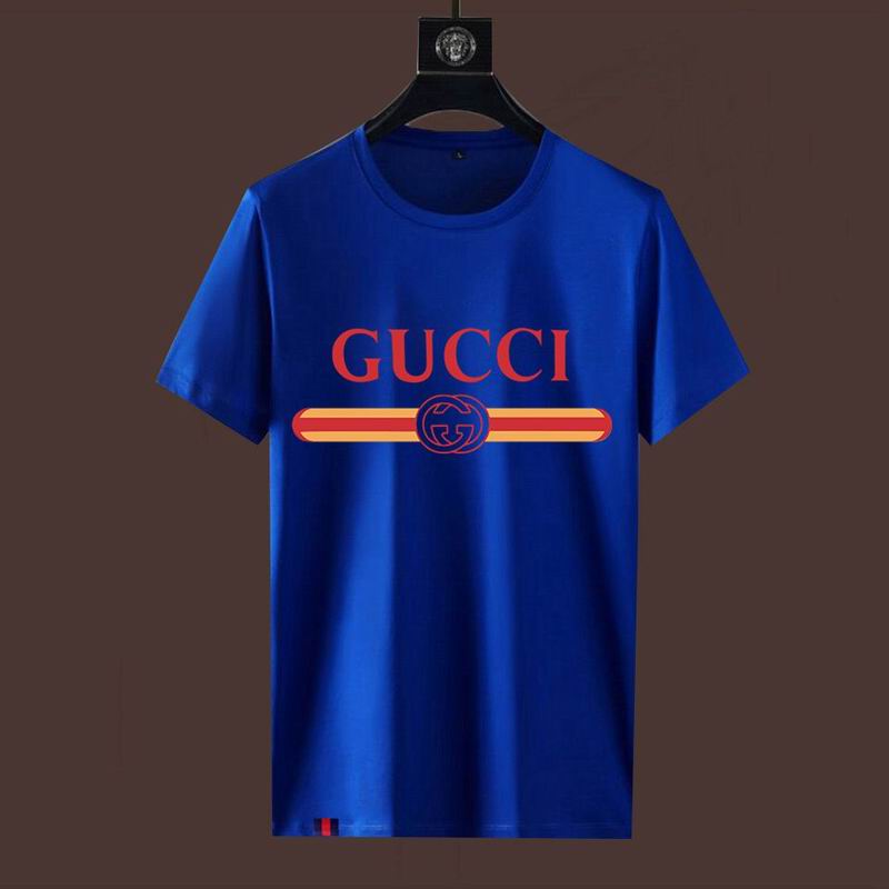 Wholesale High-quality Fashion G.ucci Short Sleeve Crew Neck Replica T-Shirts for sale