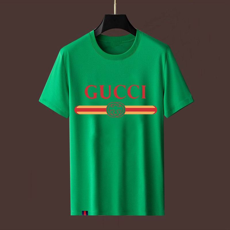 Wholesale High-quality Fashion G.ucci Short Sleeve Crew Neck Replica T-Shirts for sale