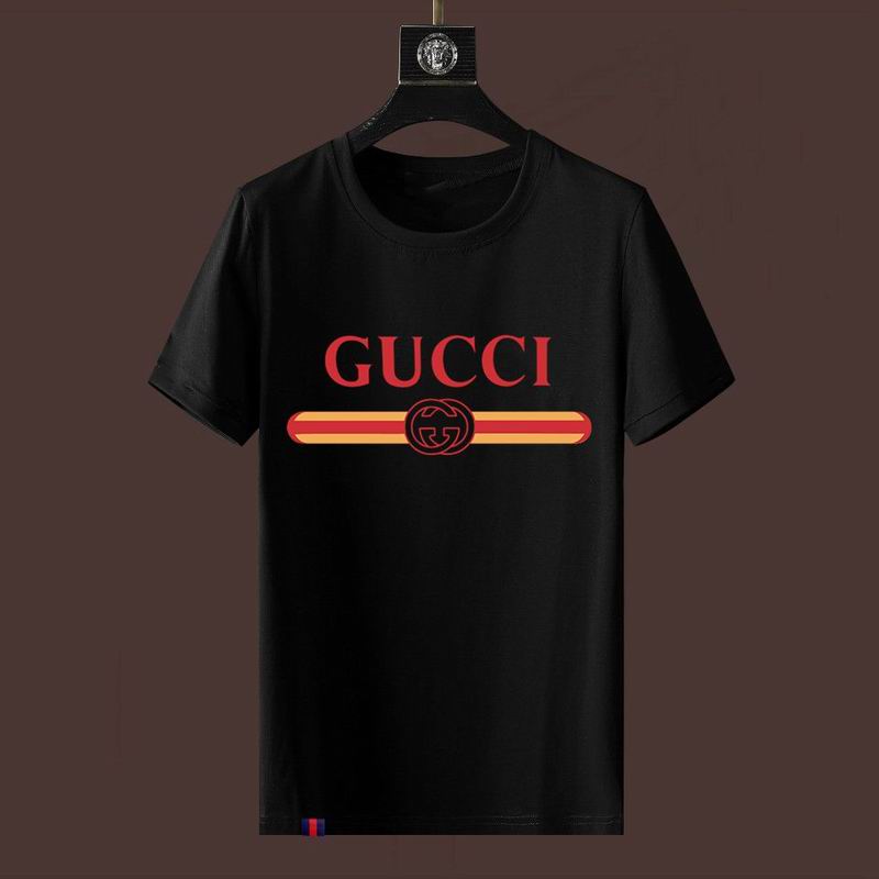 Wholesale High-quality Fashion G.ucci Short Sleeve Crew Neck Replica T-Shirts for sale