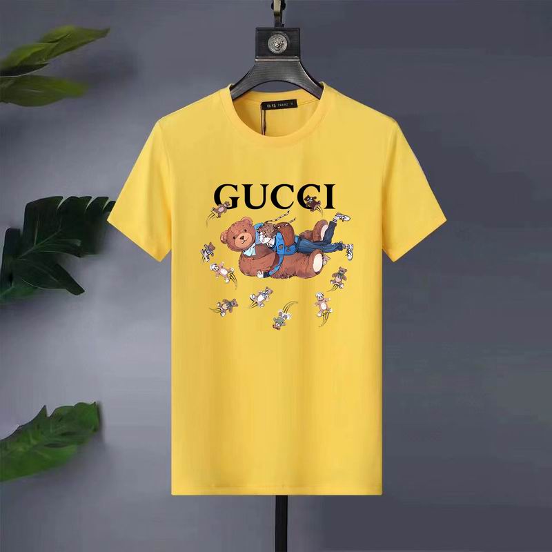 Wholesale High-quality Fashion G.ucci Short Sleeve Crew Neck Replica T-Shirts for sale