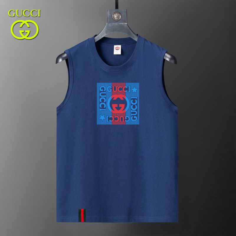 Wholesale High-quality Fashion G.ucci Short Sleeve Crew Neck Replica Vest & T-Shirts for sale