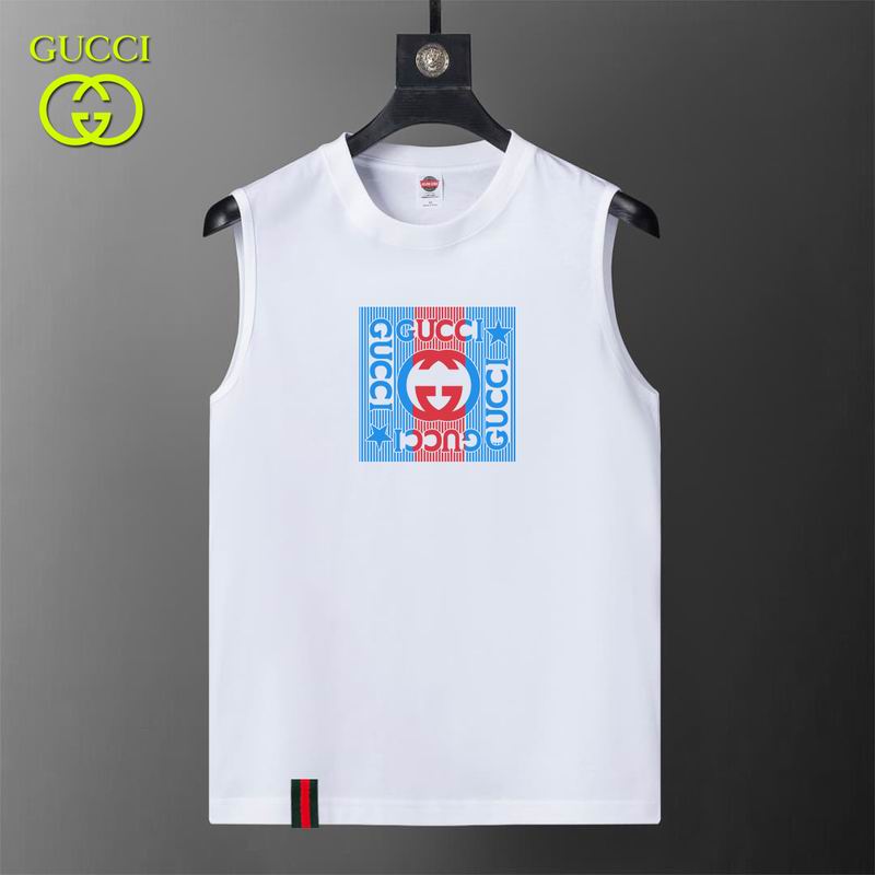 Wholesale High-quality Fashion G.ucci Short Sleeve Crew Neck Replica Vest & T-Shirts for sale