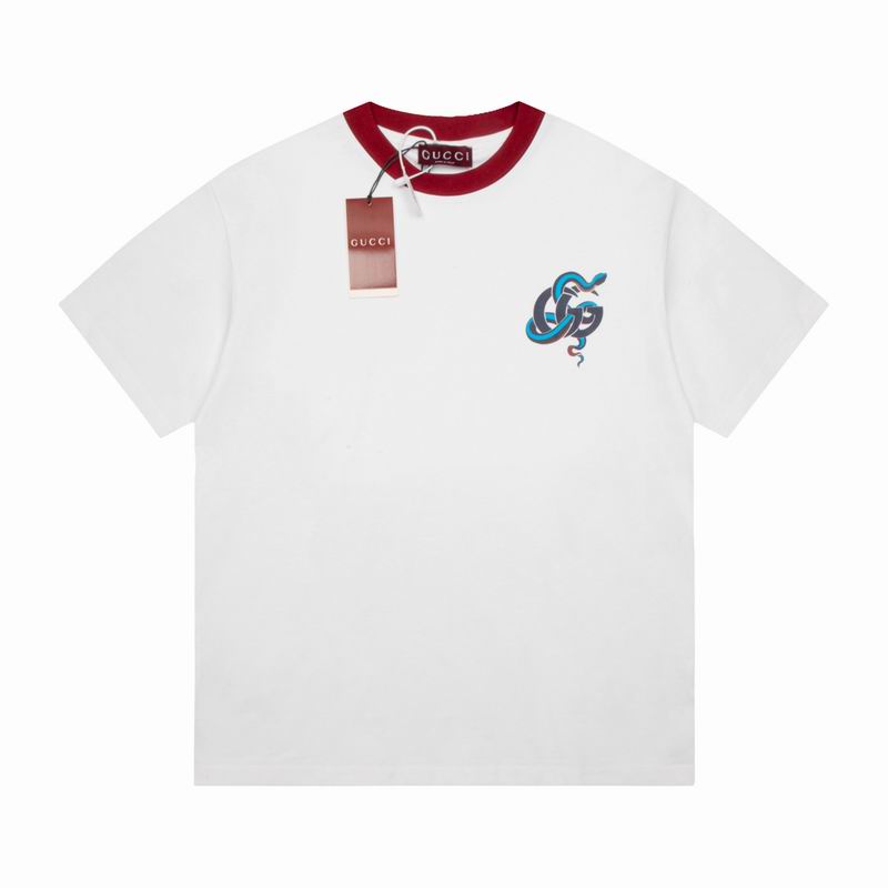 Wholesale High-quality Women's G.ucci Short Sleeve Crew Neck Replica T-Shirts for sale