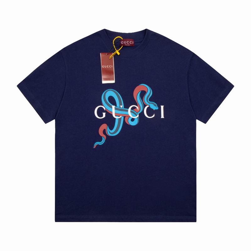 Wholesale High-quality Women's G.ucci Short Sleeve Crew Neck Replica T-Shirts for sale
