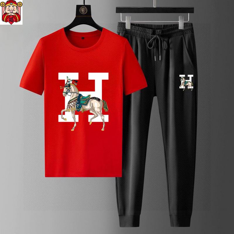 Wholesale High-quality Cheap Hermes Short Sleeve Replica Designer Tracksuits for sale