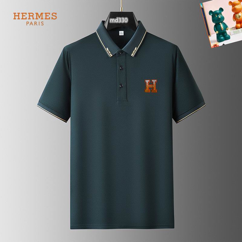 Wholesale High-quality Hermes Short Sleeve Lapel Replica Designer T Shirts for sale
