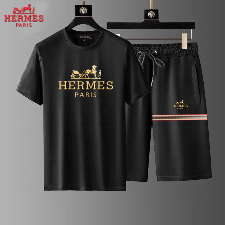 Wholesale High-quality Brands H.ermes Short Sleeve Designer Replica Tracksuits for sale