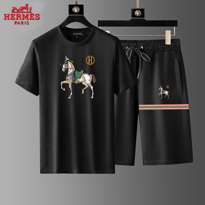 Wholesale High-quality Brands H.ermes Short Sleeve Designer Replica Tracksuits for sale