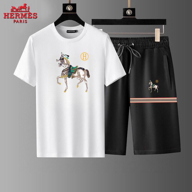 Wholesale High-quality Brands H.ermes Short Sleeve Designer Replica Tracksuits for sale