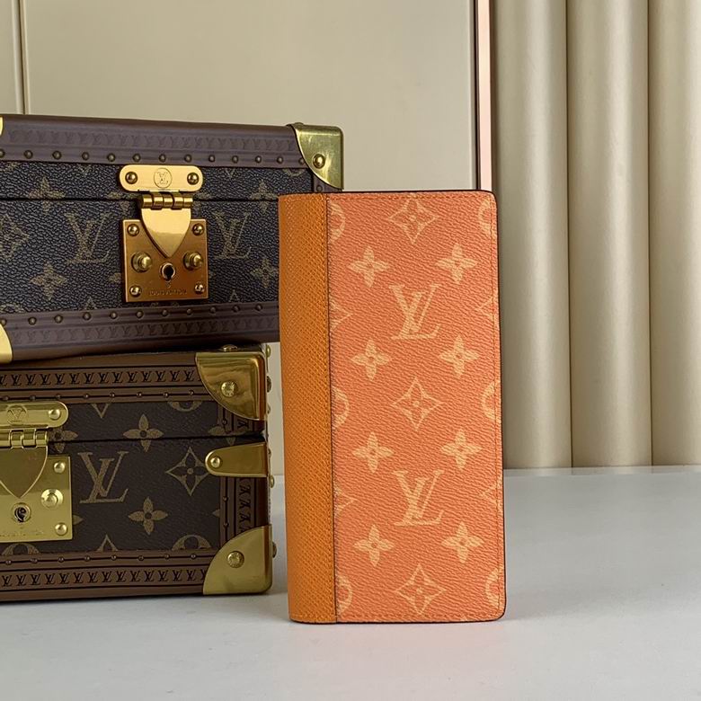 Wholesale Cheap AAA Louis Vuitton Brazza Monogram Canvas Coin Card Holder Wallets for Sale