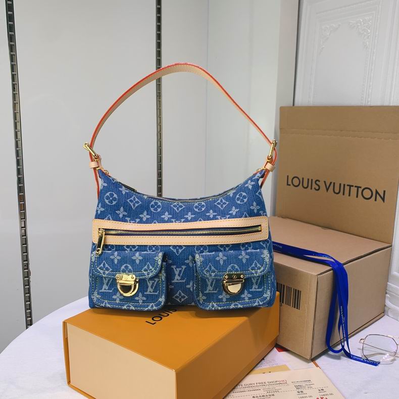 Wholesale Cheap Louis Vuitton Denim Vintage Handbags shoulder bag for Sale