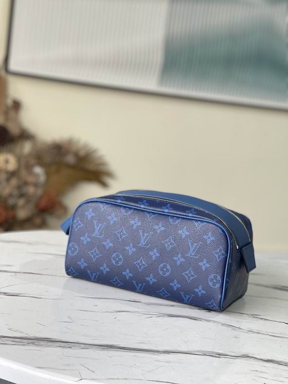 Louis Vuitton Dopp Kit Toilet Pouch M30849 Cobalt Blue