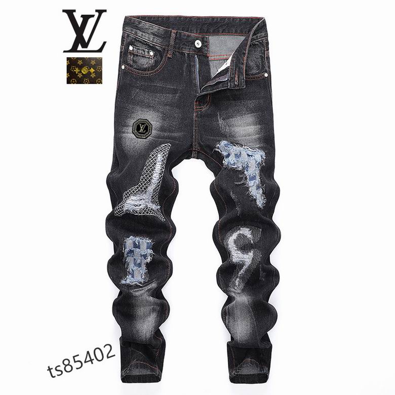 Wholesale Cheap LV mens Long Jeans for Sale