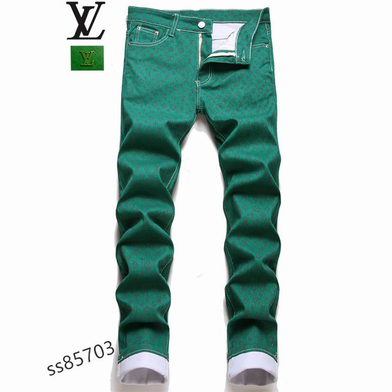Wholesale Cheap LV mens Long Jeans for Sale