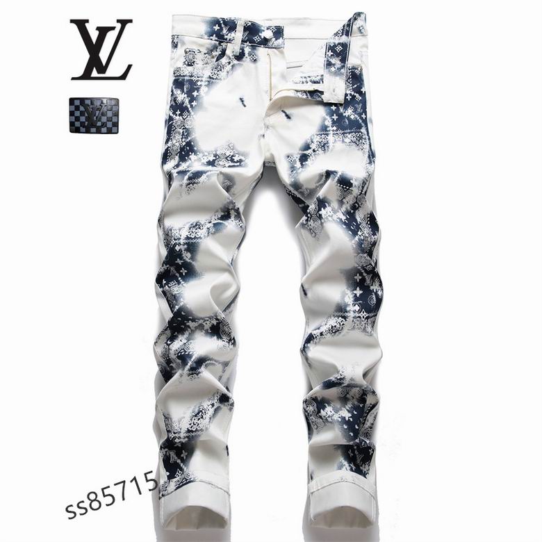 Wholesale Cheap LV mens Long Jeans for Sale