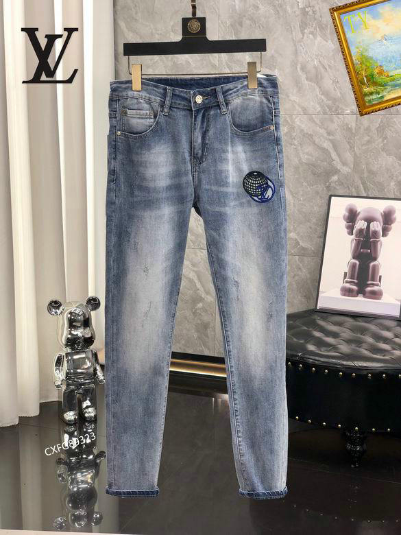 Wholesale Cheap replica Louis Vuitton Designer Jeans men for Sale