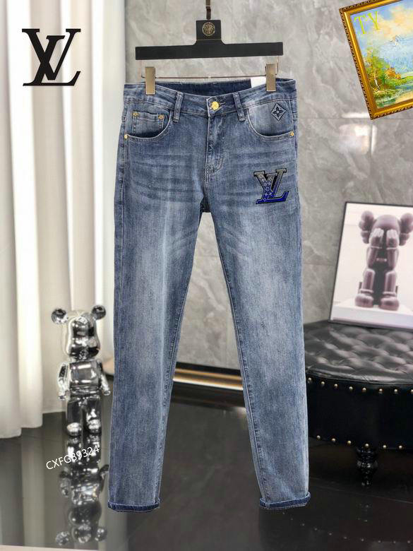 Wholesale Cheap replica Louis Vuitton Designer Jeans men for Sale