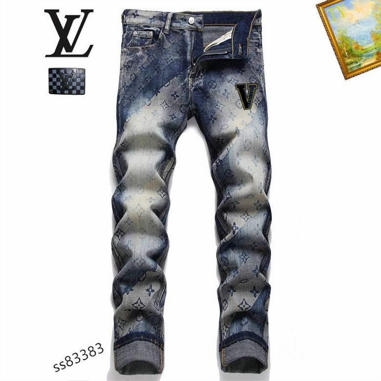 Wholesale Cheap replica Louis Vuitton Designer Jeans men for Sale