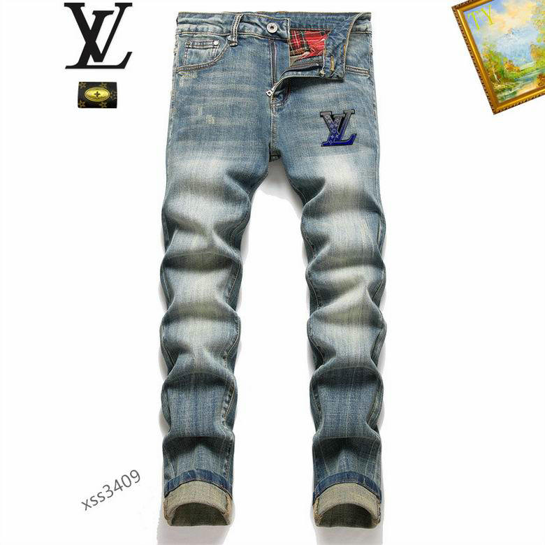 Wholesale Cheap replica Louis Vuitton Designer Jeans men for Sale