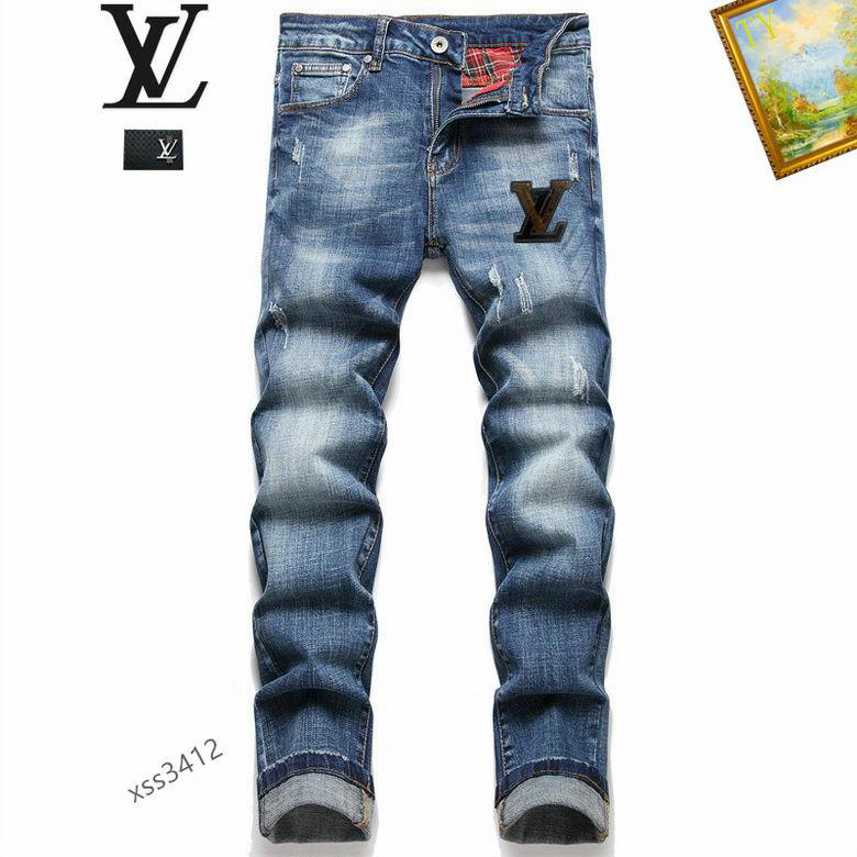 Wholesale Cheap replica Louis Vuitton Designer Jeans men for Sale