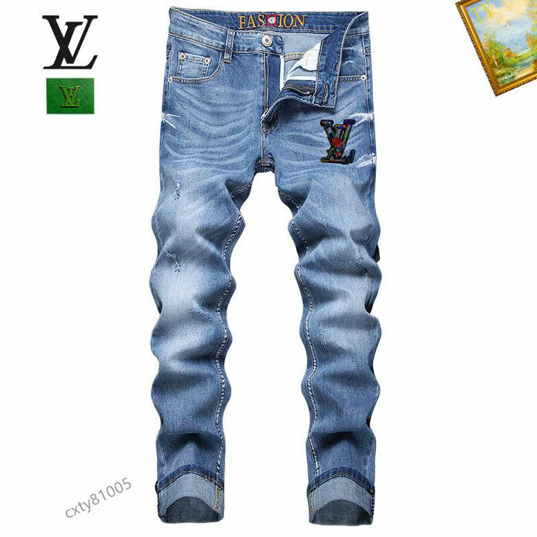 Wholesale Cheap replica Louis Vuitton Designer Jeans men for Sale