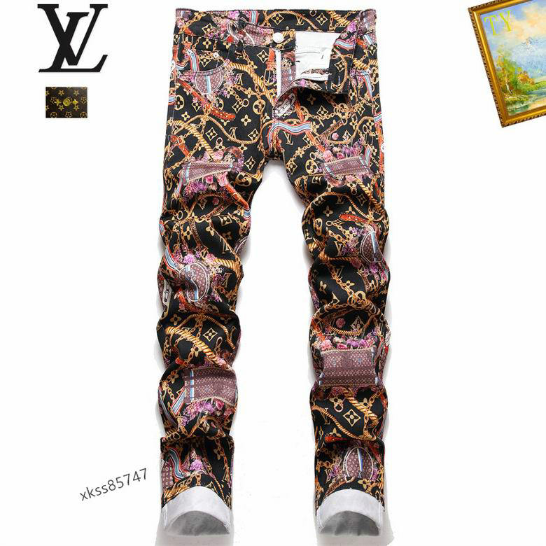 Wholesale Cheap replica Louis Vuitton Designer Jeans men for Sale