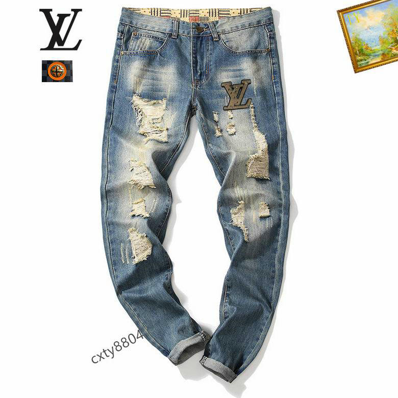 Wholesale Cheap replica Louis Vuitton Designer Jeans men for Sale