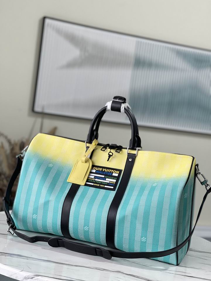 Wholesale Cheap Lv  Keepall 50B Damier Leather bags for Sale
