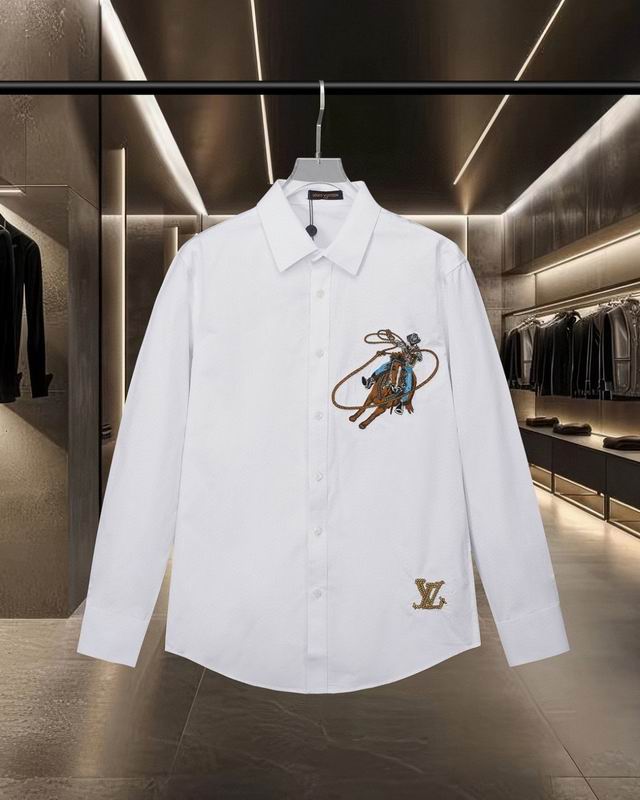 Wholesale High-quality Cheap Louis Vuitton Long Sleeve Designer Shirts for sale