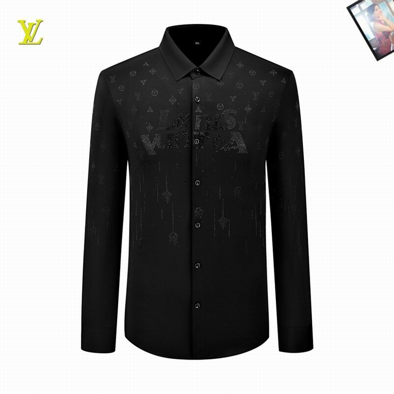Wholesale High-quality Cheap LV Men's Long Sleeve Replica Designer Shirts for sale