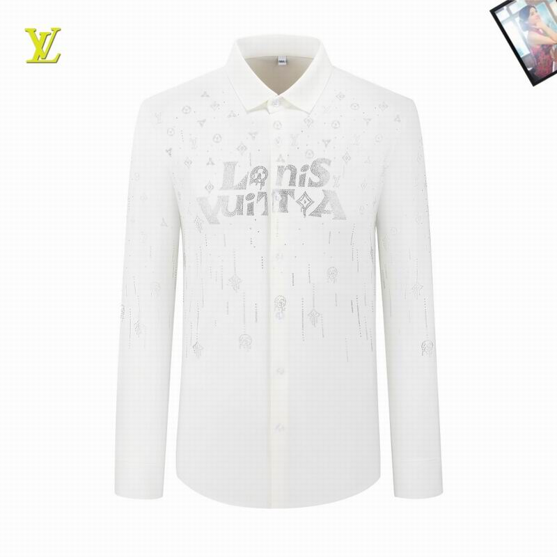 Wholesale High-quality Cheap LV Men's Long Sleeve Replica Designer Shirts for sale