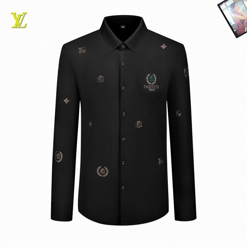 Wholesale High-quality Cheap LV Men's Long Sleeve Replica Designer Shirts for sale