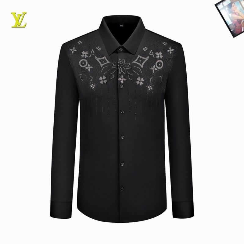 Wholesale High-quality Cheap LV Men's Long Sleeve Replica Designer Shirts for sale