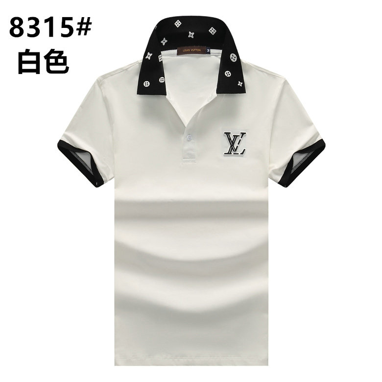 Wholesale Cheap Lv Short Sleeve Lapel T Shirts for Sale