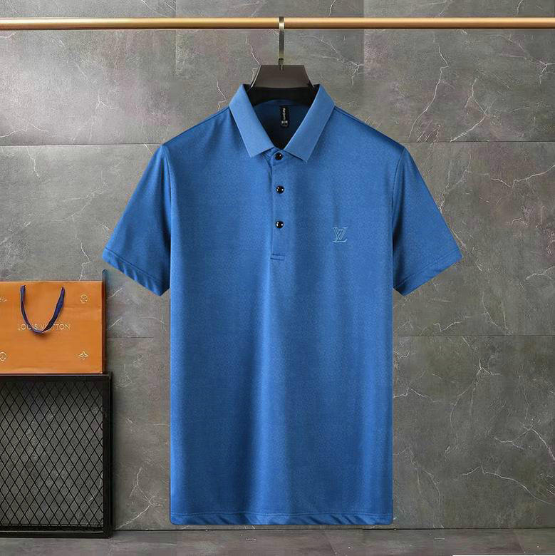 Wholesale Cheap Replica Louis Vuitton Short Sleeve Lapel T Shirts for Sale