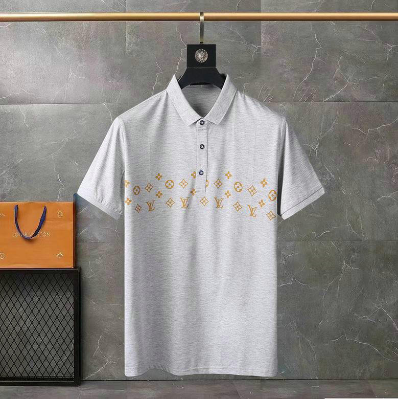 Wholesale Cheap Replica Louis Vuitton Short Sleeve Lapel T Shirts for Sale