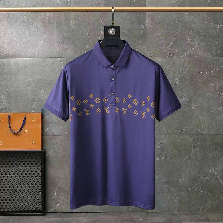 Wholesale Cheap Replica Louis Vuitton Short Sleeve Lapel T Shirts for Sale