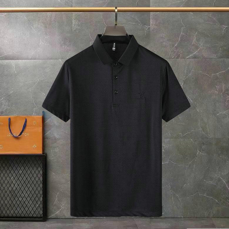 Wholesale Cheap Replica Louis Vuitton Short Sleeve Lapel T Shirts for Sale