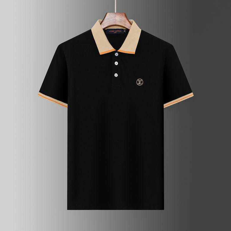 Wholesale Cheap Replica Louis Vuitton Short Sleeve Lapel T Shirts for Sale